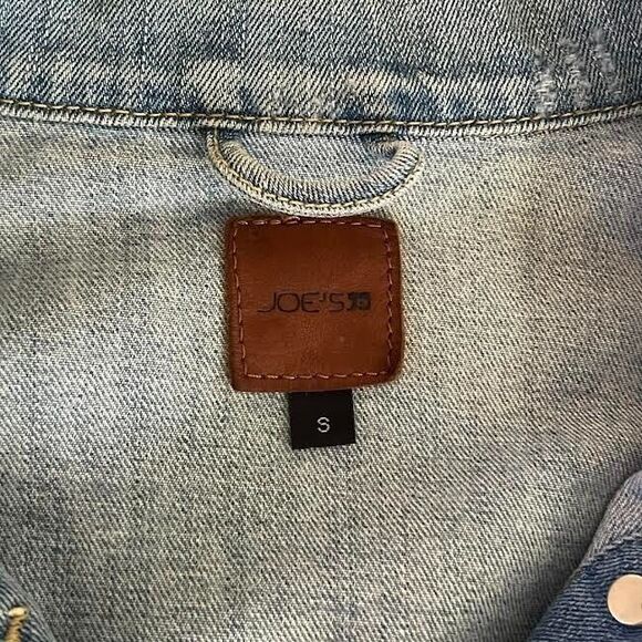 JOE'S Jean Jacket Women's Sz S Blue Cutoff Boyfriend Button Up Country W… - Picture 2 of 16